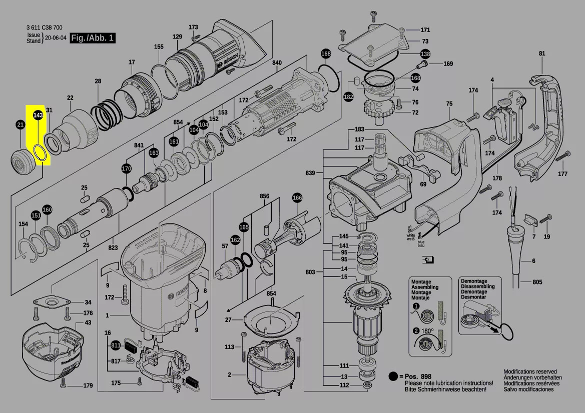 Bague ressort réf. 1 614 601 021 Bosch
